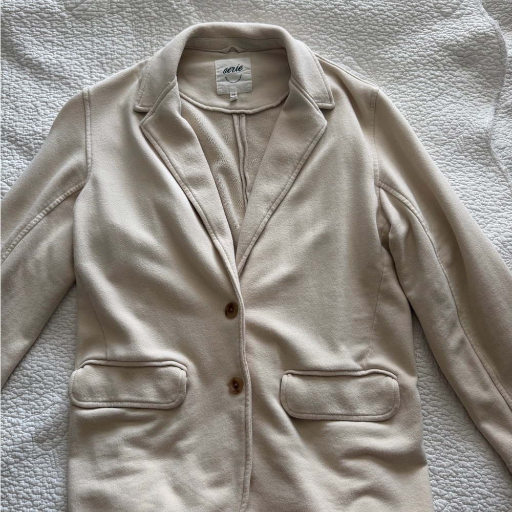 Aerie Tan Blazer Jacket